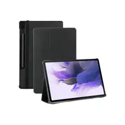 Mobilis C2 - Étui à rabat pour tablette - coque de protection - noir - 12.4" - pour Samsung Galaxy Tab S7 FE (029028)_1